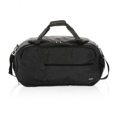 Logo trade promotional products image of: Swiss Peak AWARE™ RPET sports duffel bag
