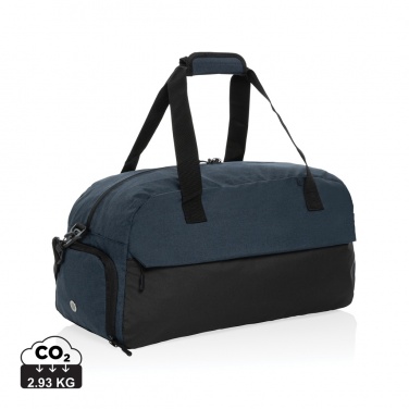 Logo trade promotional giveaways image of: Kazu AWARE™ RPET basic weekend duffel