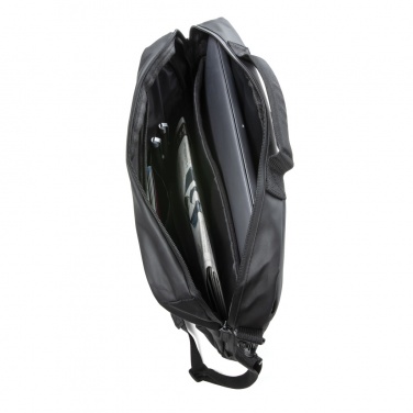 Logo trade promotional products image of: Fashion black 15.6" laptop bag PVC free