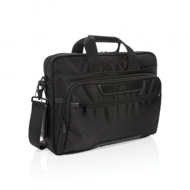 Logotrade promotional item picture of: Swiss Peak RPET Voyager RFID 15.6" laptop bag