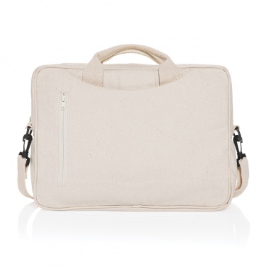 Logotrade corporate gift image of: Laluka AWARE™ recycled cotton 15.4 inch laptop bag