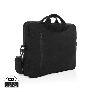 Logo trade business gifts image of: Laluka AWARE™ recycled cotton 15.4 inch laptop bag