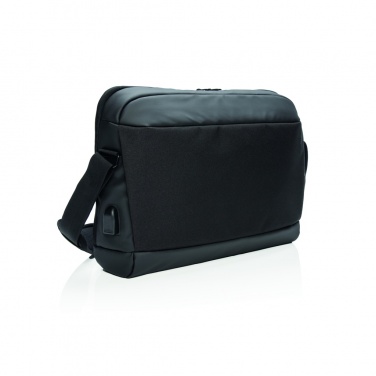 Logotrade promotional giveaways photo of: Madrid RFID USB 15.6" laptop bag PVC free
