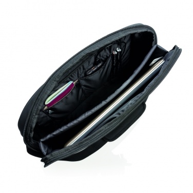 Logotrade corporate gift image of: Madrid RFID USB 15.6" laptop bag PVC free