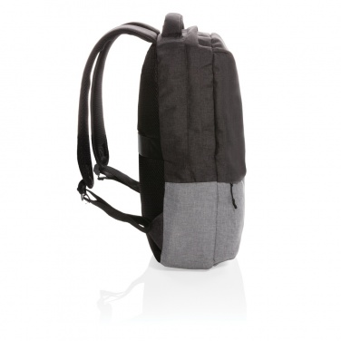 Logotrade corporate gift image of: Duo colour RPET 15.6" RFID laptop backpack PVC free