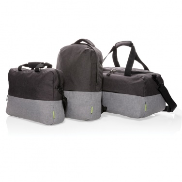 Logotrade corporate gift picture of: Duo colour RPET 15.6" RFID laptop backpack PVC free