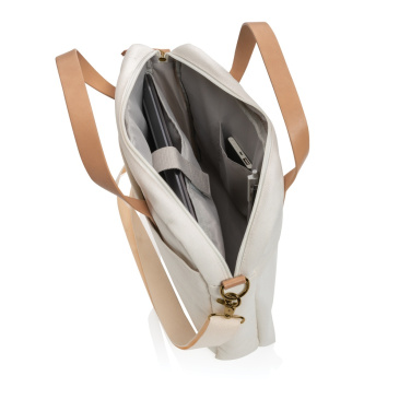 Logo trade promotional giveaways picture of: Impact AWARE™ 16 oz. recycled canvas laptop bag