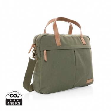 Logotrade advertising product image of: Impact AWARE™ 16 oz. recycled canvas laptop bag