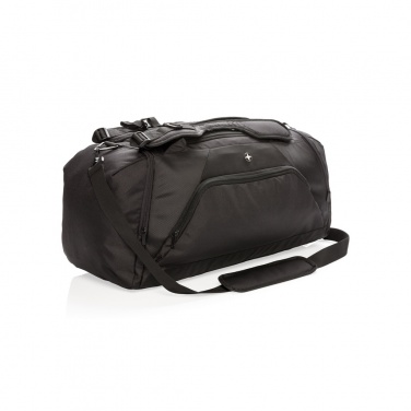 Logo trade promotional gifts image of: Swiss Peak RFID sports duffel & backpack