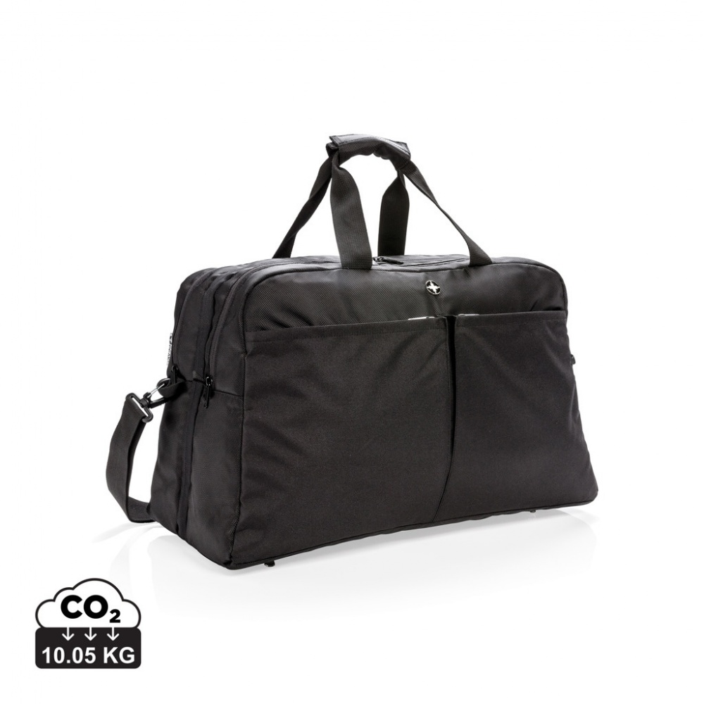 Logotrade business gift image of: Swiss Peak RFID duffle with suitcase opening