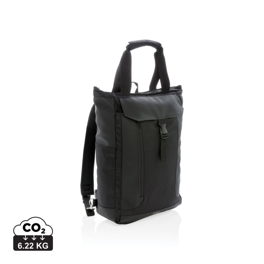 Logo trade corporate gift photo of: Swiss Peak RFID 15" laptop totepack PVC free