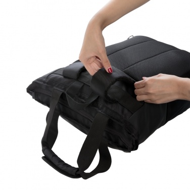 Logo trade advertising product photo of: Swiss Peak RFID 15" laptop totepack PVC free