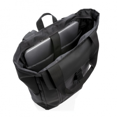 Logo trade promotional product photo of: Swiss Peak RFID 15" laptop totepack PVC free