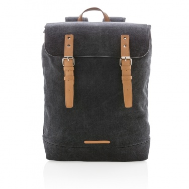 Logotrade promotional item image of: Canvas laptop backpack PVC free