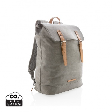 Logo trade promotional item photo of: Canvas laptop backpack PVC free
