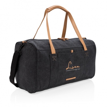 Logo trade advertising product photo of: Canvas travel/weekend bag PVC free
