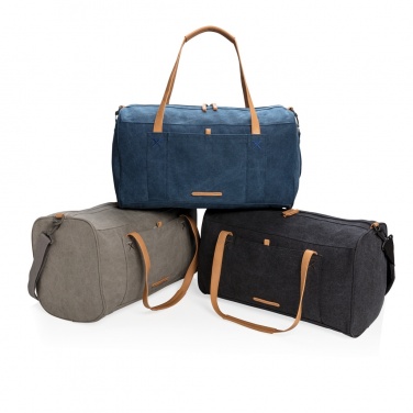 Logotrade promotional product picture of: Canvas travel/weekend bag PVC free