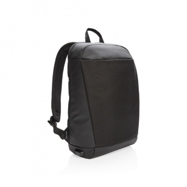 Logo trade promotional gifts picture of: Madrid anti-theft RFID USB laptop backpack PVC free