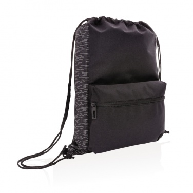 Logotrade corporate gifts photo of: AWARE™ RPET Reflective drawstring backpack