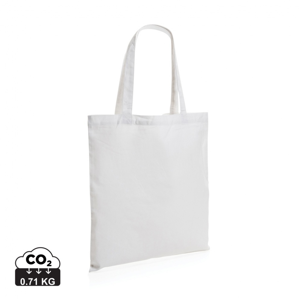 Logo trade corporate gifts picture of: Impact AWARE™ Recycled cotton tote 145g