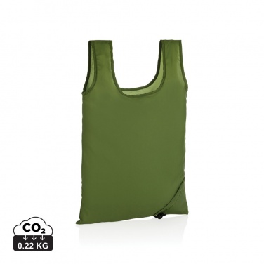 Logo trade advertising product photo of: Impact AWARE™ RPET 190T foldable shopper