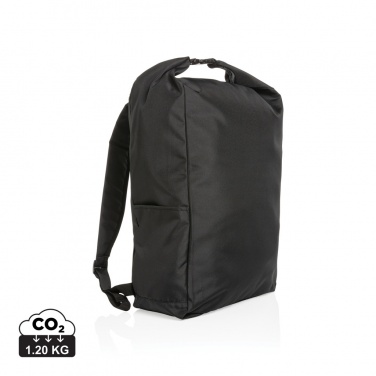 Logotrade promotional giveaway image of: Impact AWARE™ RPET lightweight rolltop backpack