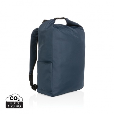 Logotrade corporate gift picture of: Impact AWARE™ RPET lightweight rolltop backpack