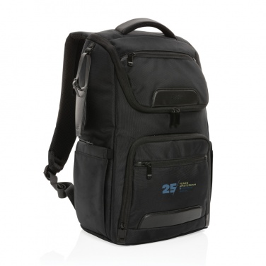 Logotrade promotional product image of: Swiss Peak AWARE™ RPET Voyager 15.6" laptop backpack