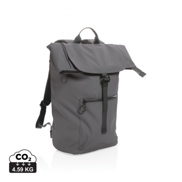 Logo trade promotional product photo of: Impact AWARE™ RPET water resistant 15.6" laptop backpack