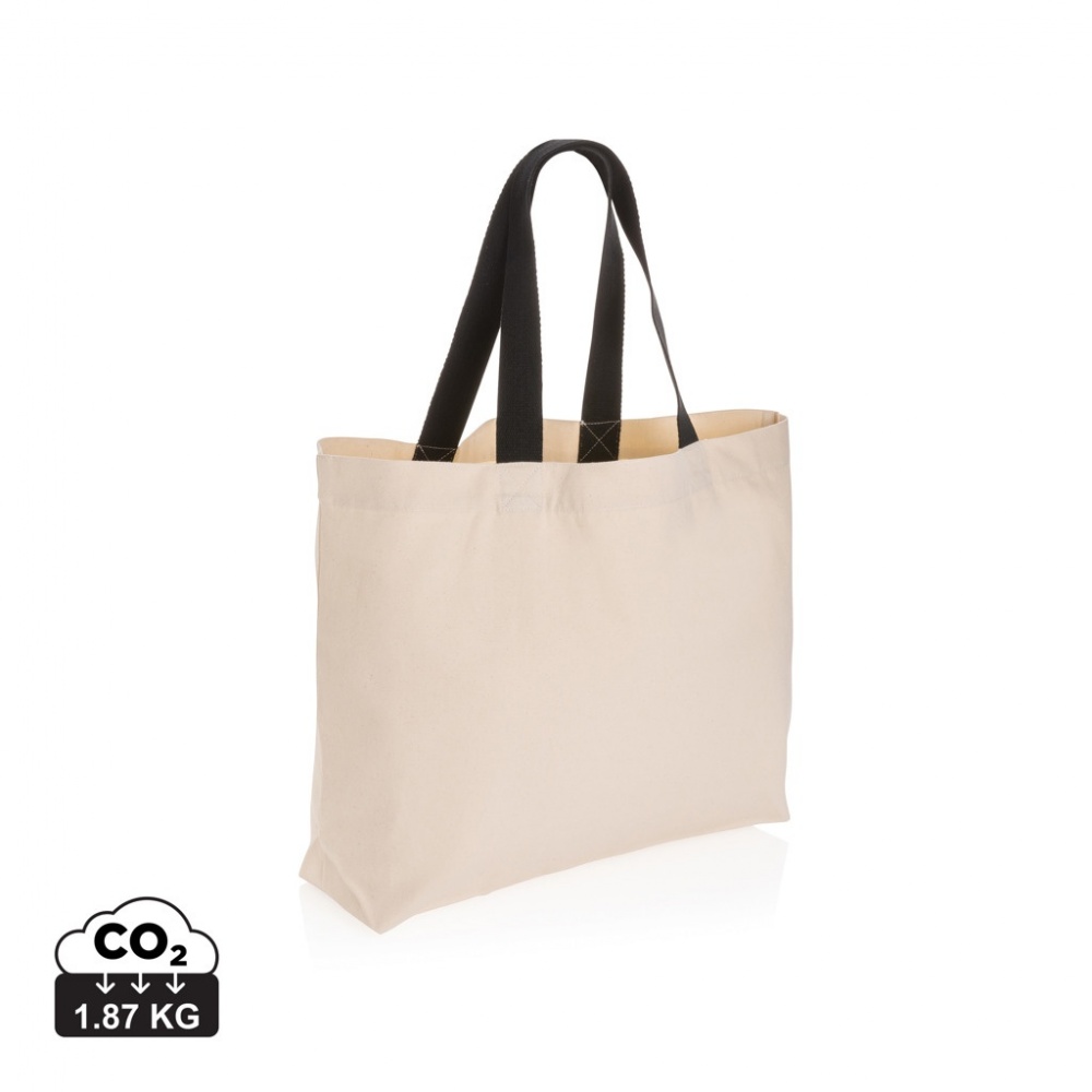 Logo trade promotional gifts picture of: Impact Aware™ 240 gsm rcanvas large tote undyed