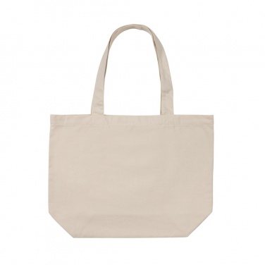 Logo trade corporate gifts picture of: Impact Aware™ 240 gsm rcanvas shopper w/pocket undyed
