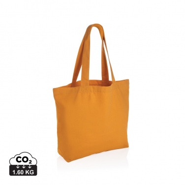 Logo trade promotional merchandise photo of: Impact Aware™ 240 gsm rcanvas shopper w/pocket