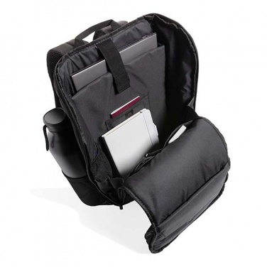 Logotrade promotional product picture of: Swiss Peak AWARE™ easy access 15.6'' laptop backpack
