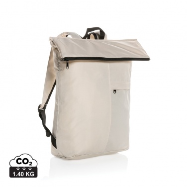 Logotrade promotional merchandise picture of: Dillon AWARE™ RPET lightweight foldable backpack