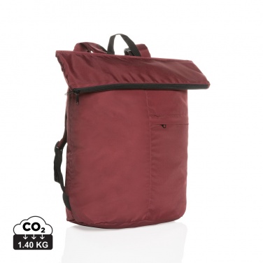 Logo trade promotional products picture of: Dillon AWARE™ RPET lightweight foldable backpack