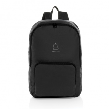 Logo trade corporate gift photo of: Dillon AWARE™ RPET foldable classic backpack