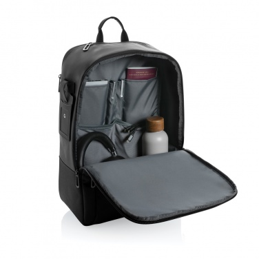 Logo trade corporate gifts picture of: Armond AWARE™ RPET 15.6 inch deluxe laptop backpack