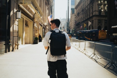 Logo trade advertising products picture of: Armond AWARE™ RPET 15.6 inch deluxe laptop backpack