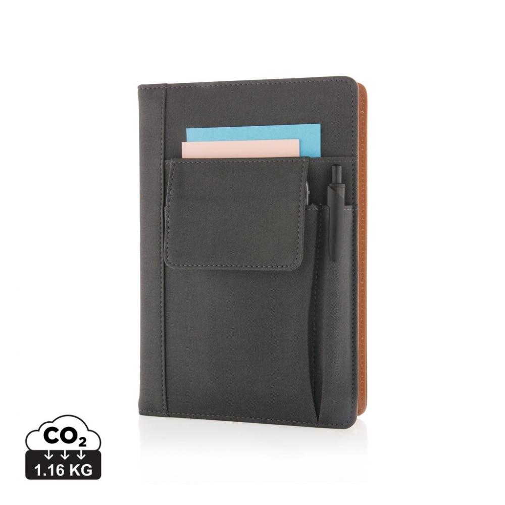 Logotrade promotional product image of: Notebook with phone pocket