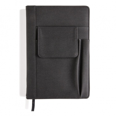 Logo trade promotional merchandise photo of: Notebook with phone pocket