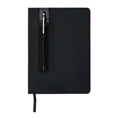 Logo trade advertising products picture of: Standard hardcover PU A5 notebook with stylus pen