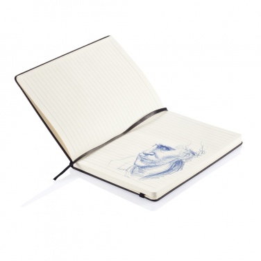 Logo trade business gift photo of: Deluxe hardcover PU A5 notebook
