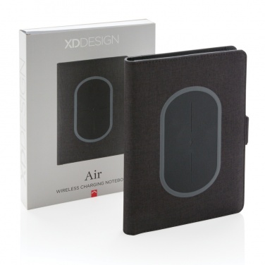 Logotrade promotional merchandise picture of: Air 5W wireless charging notebook cover A5