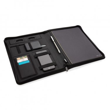 Logotrade promotional item image of: Air 5W wireless charging portfolio A4 w/ 5000 mAh powerbank