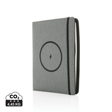 Logotrade promotional products photo of: Air 5W wireless charging notebook with 5000mAh powerbank