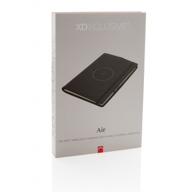 Logo trade promotional products image of: Air 5W wireless charging refillable journal cover A5
