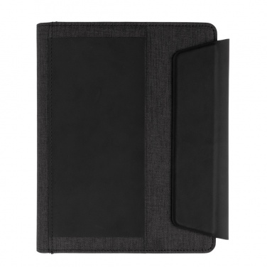 Logotrade promotional merchandise image of: Fiko wireless charging A5 portfolio with powerbank