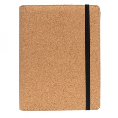 Logo trade promotional item photo of: Deluxe cork portfolio A5 with pen
