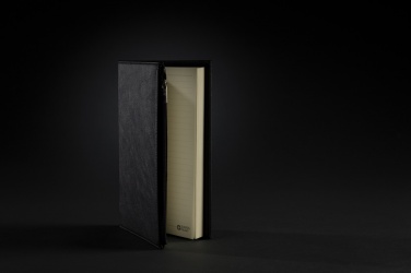 Logo trade business gift photo of: Swiss Peak A5 PU notebook with zipper pocket
