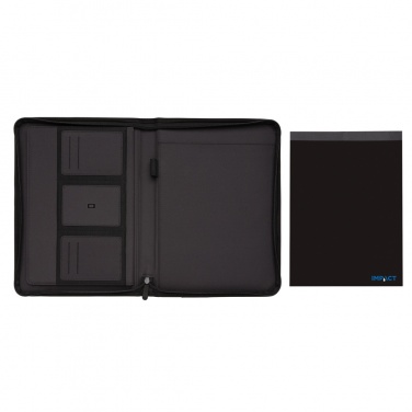 Logo trade promotional products picture of: Impact AWARE™ RPET A4 portfolio with zipper
